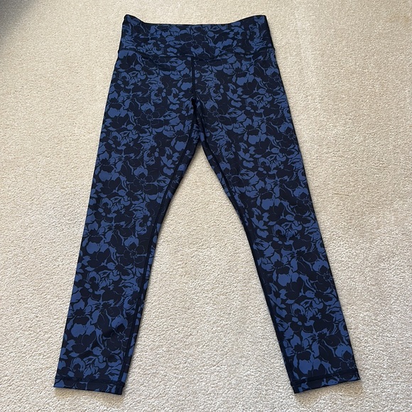 Zyia Blue Kauai light n tight leggings high rise  (24” inseam) size 6-8 - Picture 2 of 8